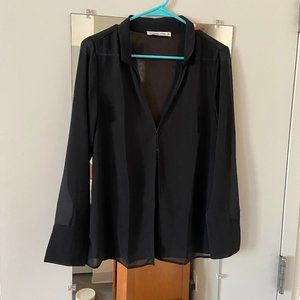 NWOT Abercrombie Long-Sleeve Sheer Shirt